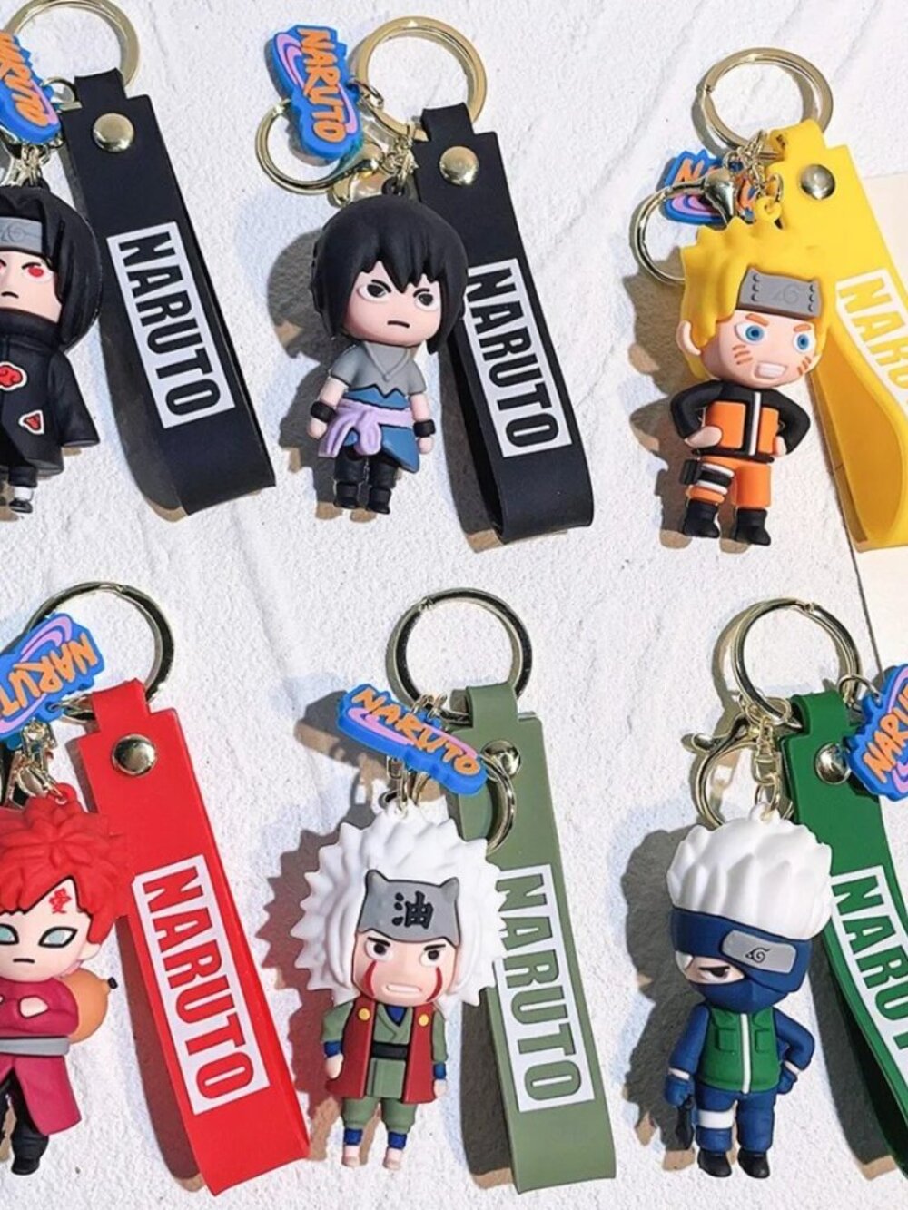 Naruto Shippuden rubber keychains B5